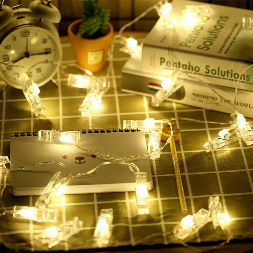 NEW! AESTHETIC CLOTHING PIN SET FAIRY LIGHTS - Picture 4 of 8